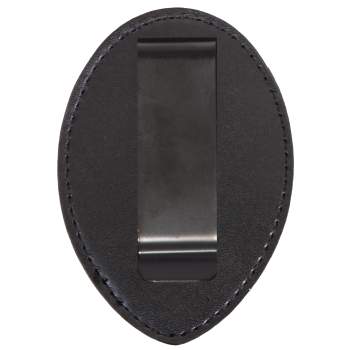 Rothco Leather Clip-On Badge Holder