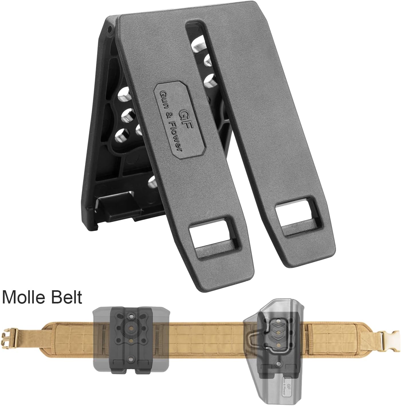 Polymer Modular Attachment for Gun Holsters