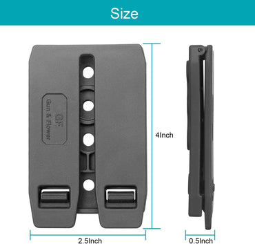 Polymer Modular Attachment for Gun Holsters