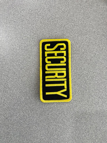Pocket top Patches 4 x 2 inches various text