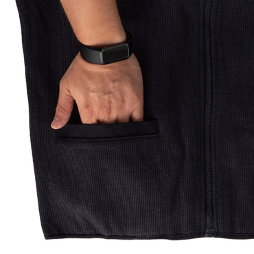 Fleece Lined Zip Front Vest, Unisex