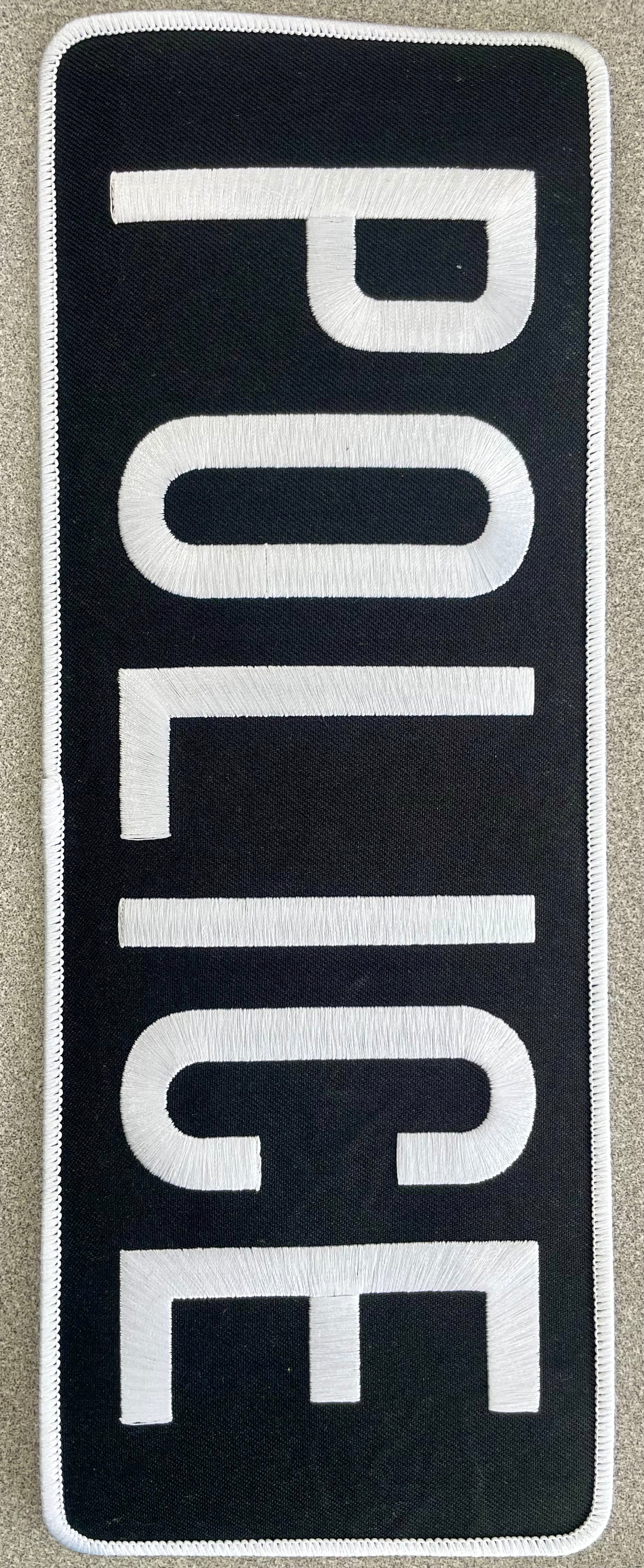 Police X Large Patch Lettering 4” x 11”