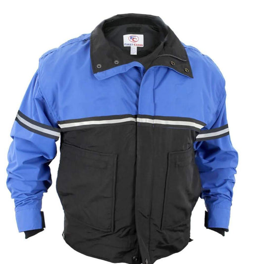 Two-Tone Bike Jacket with Zip-Off Sleeves and Removable Liner