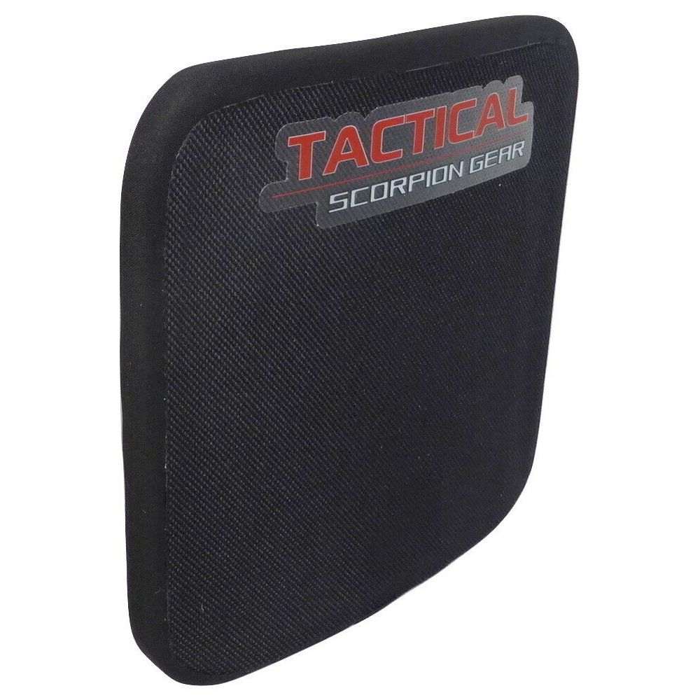 Tactical Scorpion Gear - Level 3A Stab Resistant Body Armor Hard Curved 11x14 UHMWPE Plate