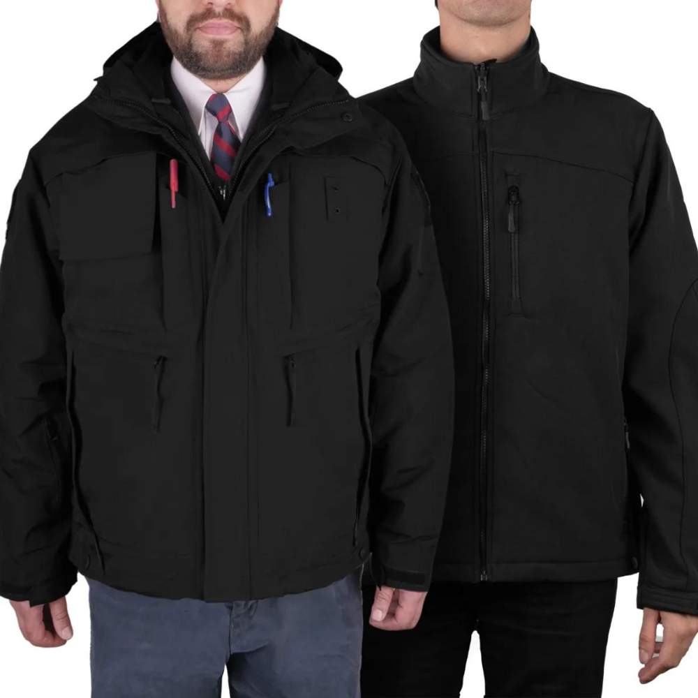 Lancer 3 in 1 Winter Parka 100% Nylon Waterproof and Breathable Shell front side