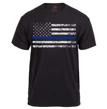 Thin Blue Line T-Shirt Half Sleeves