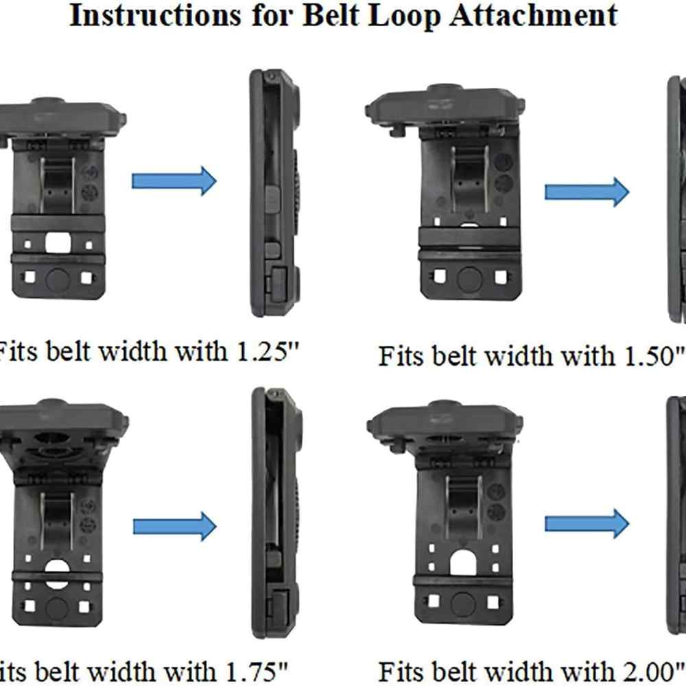 Kydex Handcuff Case Fit ASP Handcuffs & Hinged Handcuffs & Chain Handcuffs|MOLLE/Belt Clip Available |Law Enforcement Cuff Holder| Strap Removable&Retention Adjustable,1.5&1.75&2.0&2.25