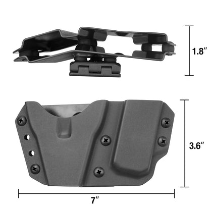 Kydex Handcuff Holster with 9/.40 Double Stack Mag Holder Combo Handcuff Holder