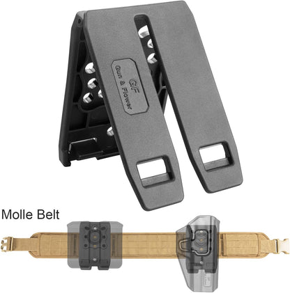 Polymer Modular Attachment for Gun Holsters