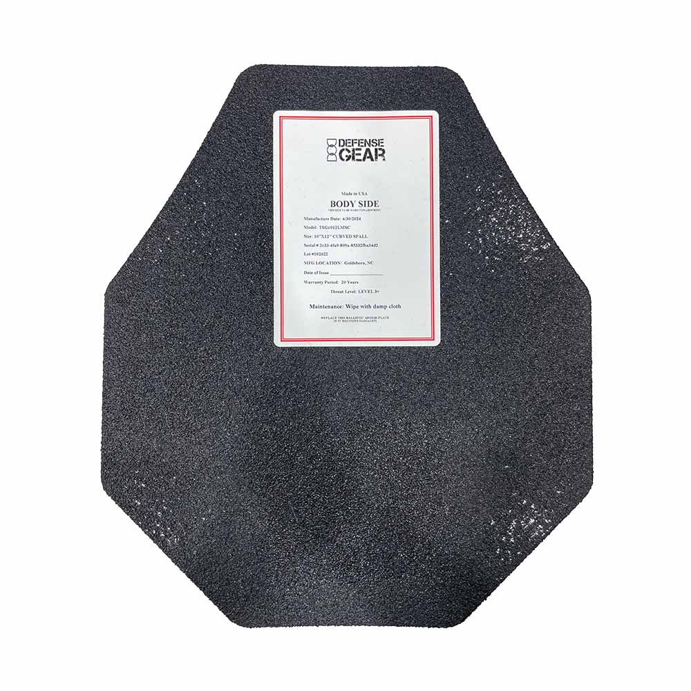 Level 3a Plates for bullet resistant vest curved and flat