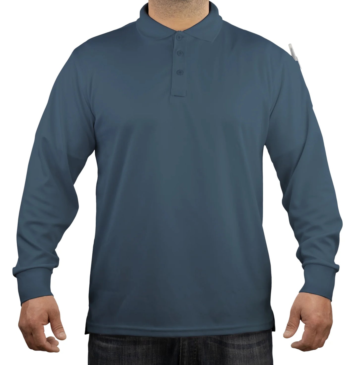 Poly/Cotton Tactical Performance Long Sleeve Polo Shirt