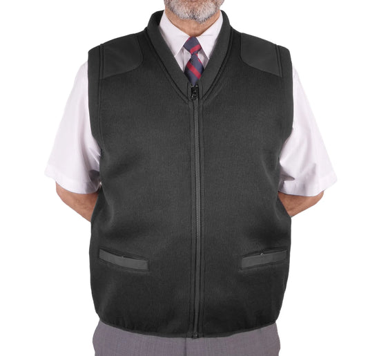 Fleece Lined Zip Front Vest, Unisex