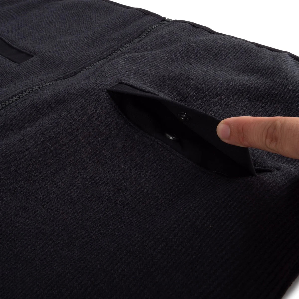 Fleece Lined Zip Front Vest, Unisex