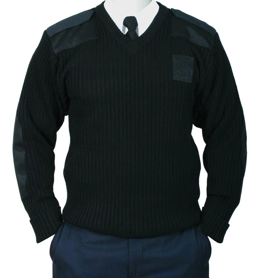Unisex Commando Sweater, V-Neck, Fleece-lined