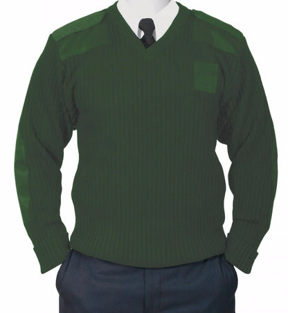 Unisex Commando Sweater, V-Neck, Fleece-lined