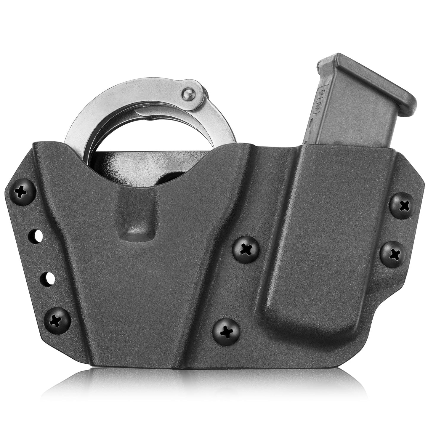 Kydex Handcuff Holster with 9/.40 Double Stack Mag Holder Combo Handcuff Holder