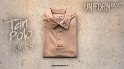 Tact Squad Tan Polo Shirt Short Sleeve