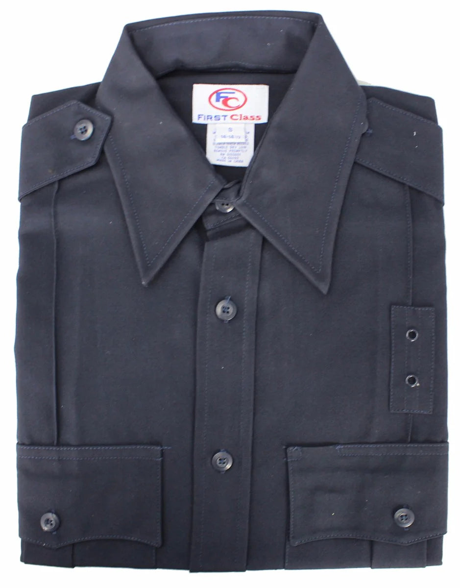 65% Polyester 35% Rayon Uniform Long Sleeve Shirt