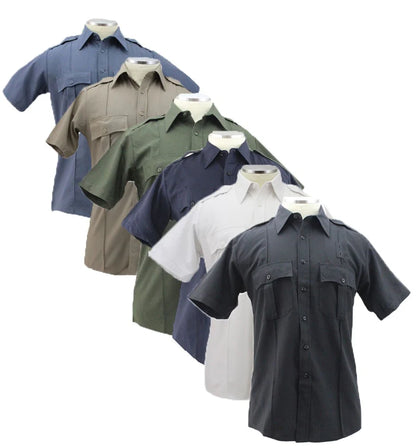 65% Polyester 35% Rayon Uniform Short Sleeve Shirt
