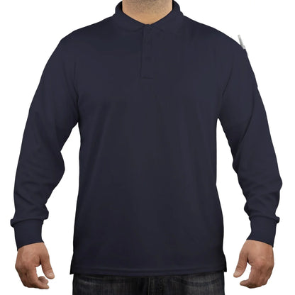 Poly/Cotton Tactical Performance Long Sleeve Polo Shirt