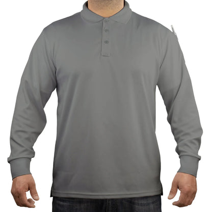 Poly/Cotton Tactical Performance Long Sleeve Polo Shirt