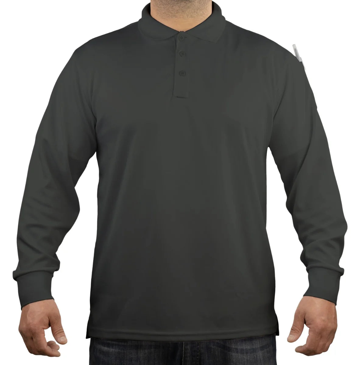 Poly/Cotton Tactical Performance Long Sleeve Polo Shirt
