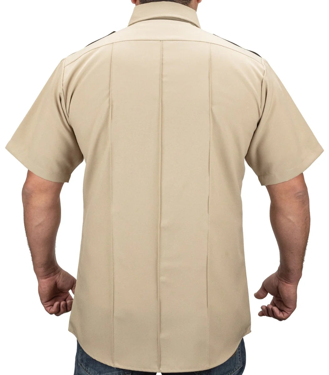 100% Polyester Two Tone Short Sleeve Uniform Shirt
